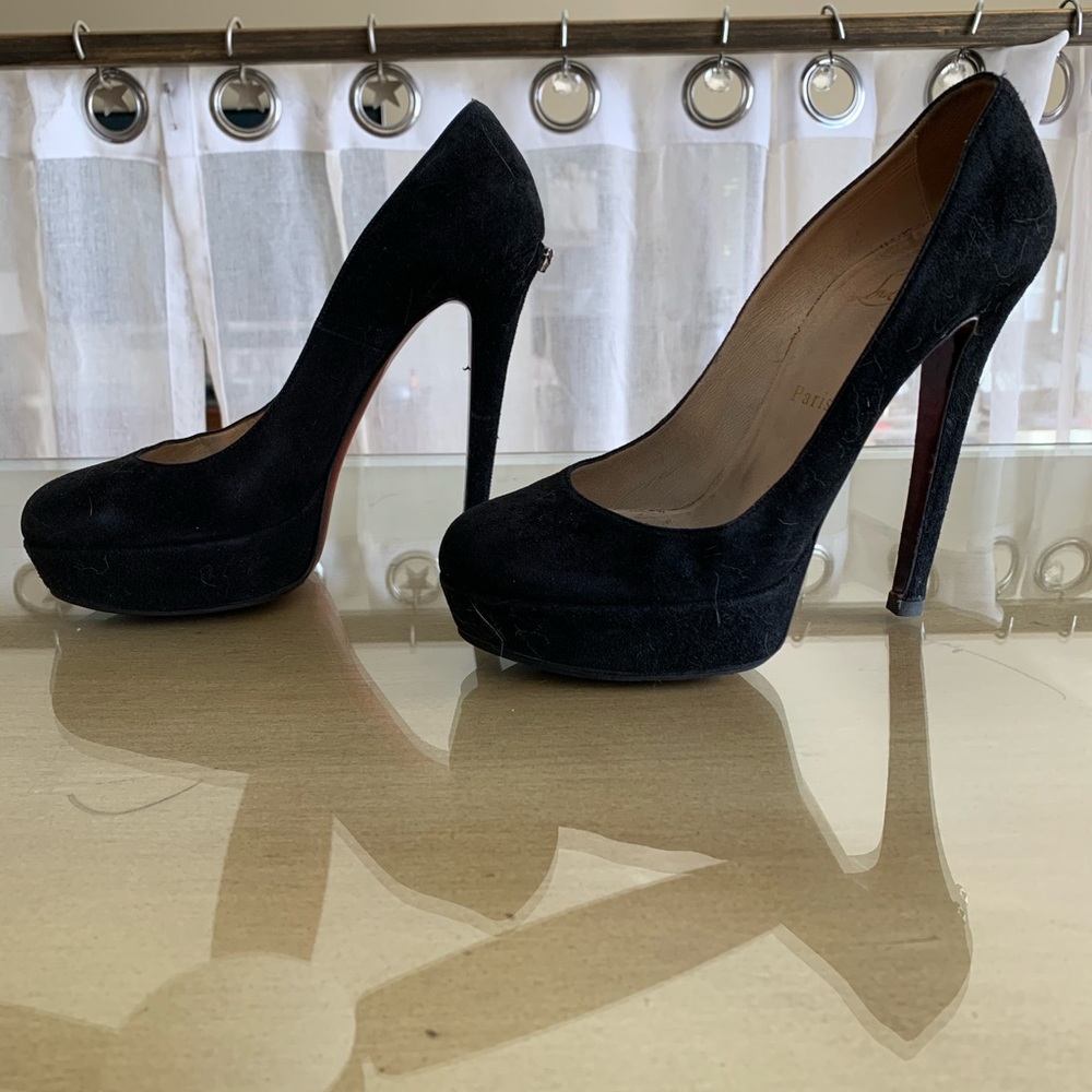 Christian louboutin wedge high heel Bianca